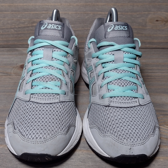 Asics Gel Contend 5 Running Athletic Shoes Sneakers Womens Size 9 Gray Icy - Picture 2 of 7